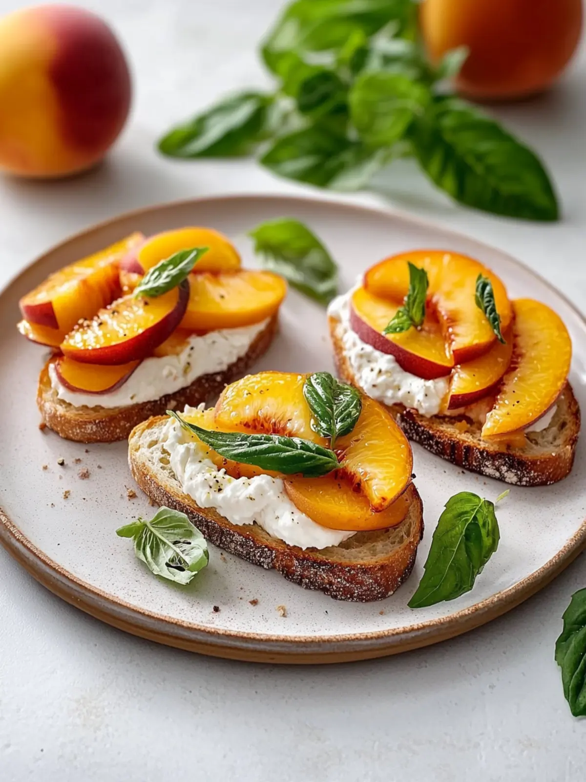 Peach Bruschetta