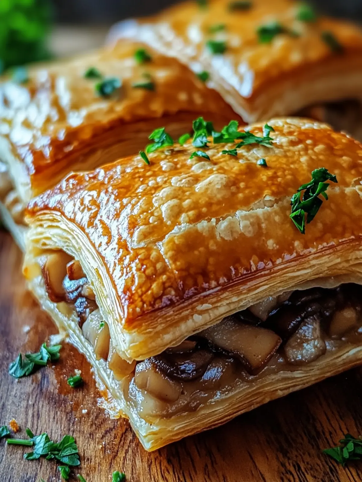 Savory Chicken and Mushroom Puff Pastry
