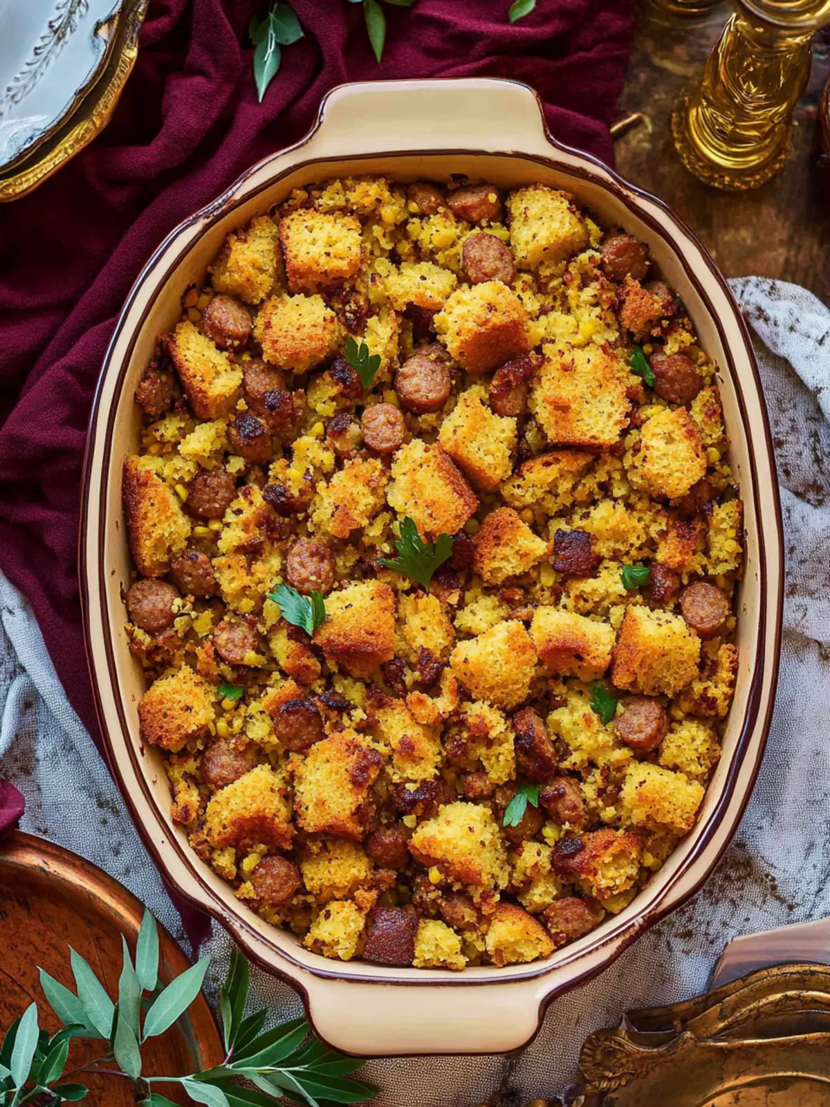 Ultimate Cornbread Sausage Stuffing