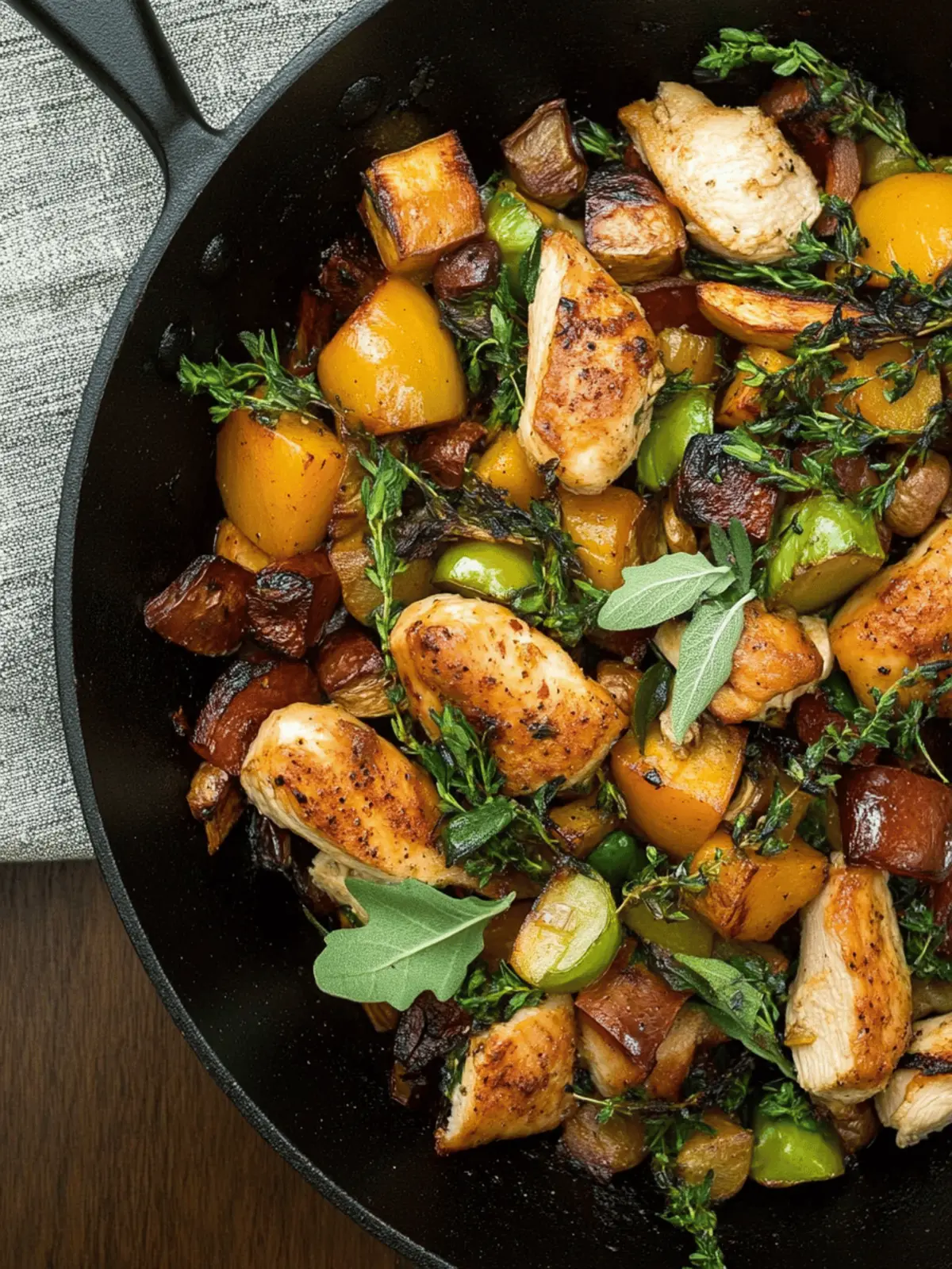 Autumn Harvest Chicken Skillet