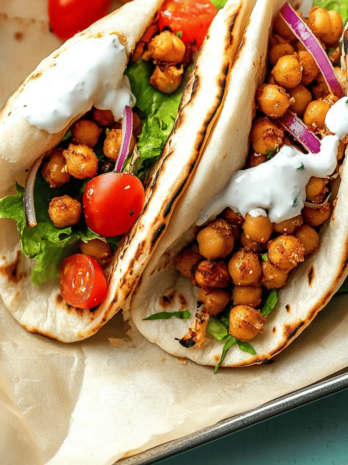 Roasted Chickpea Gyros