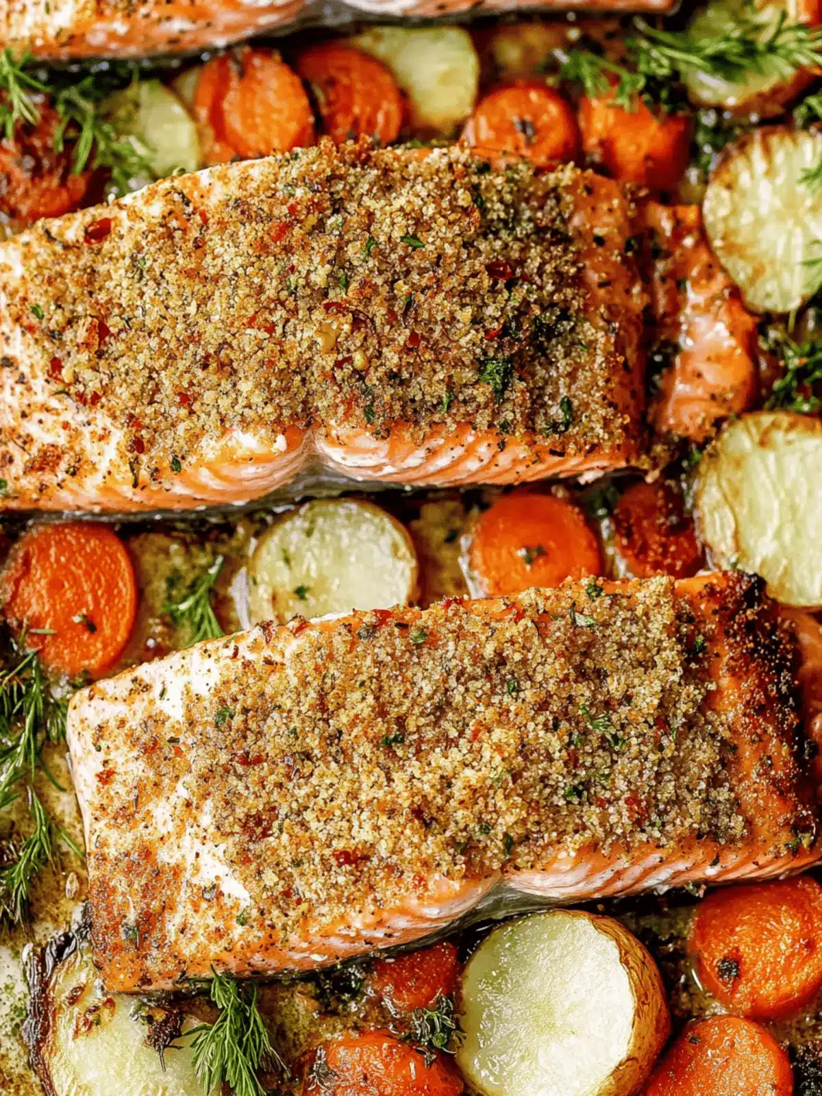 Herb Crusted Baked Salmon