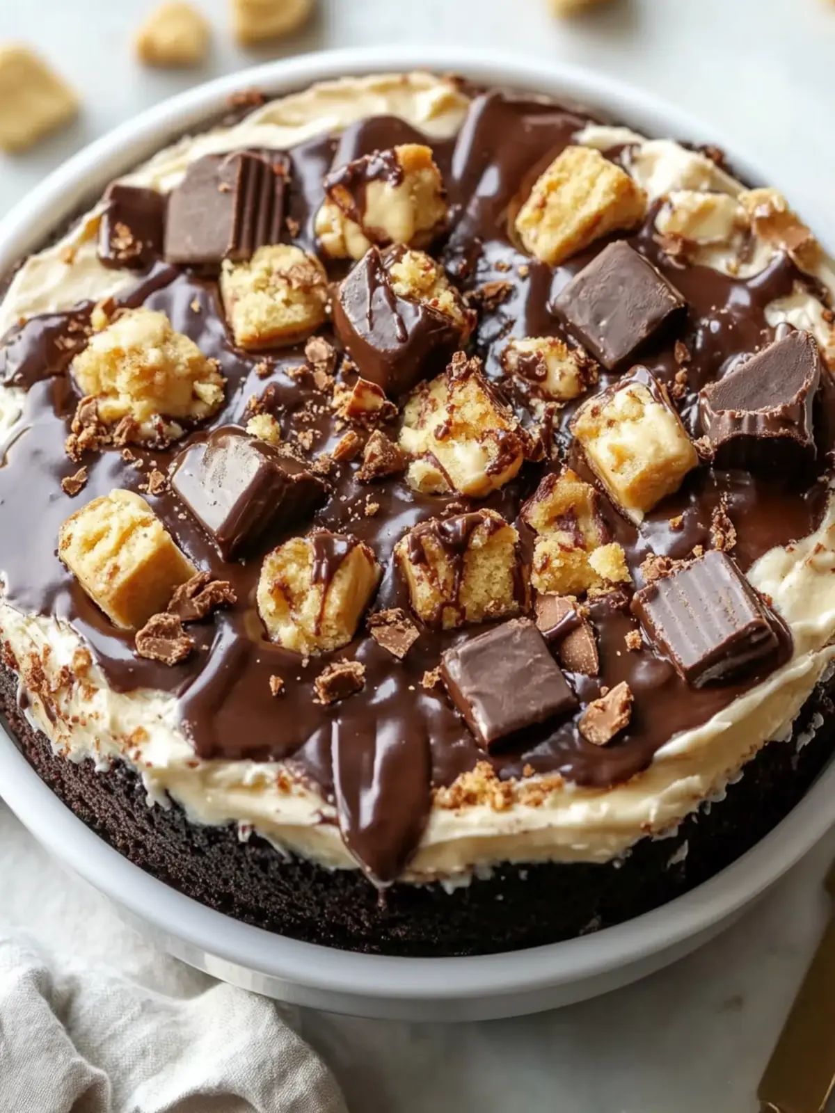 Peanut Butter Cup Dump Cake