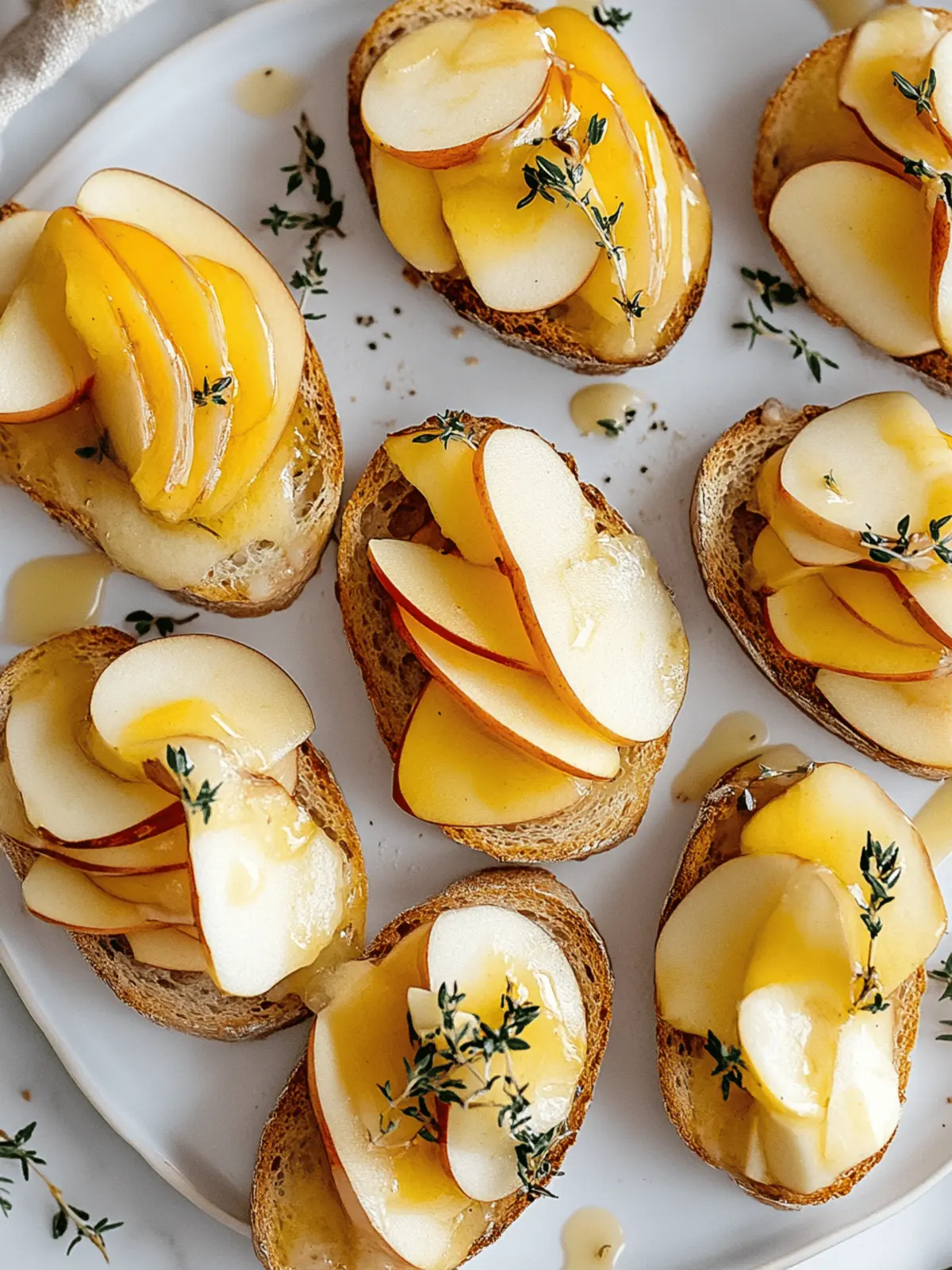 Apple and Cheddar Crostini