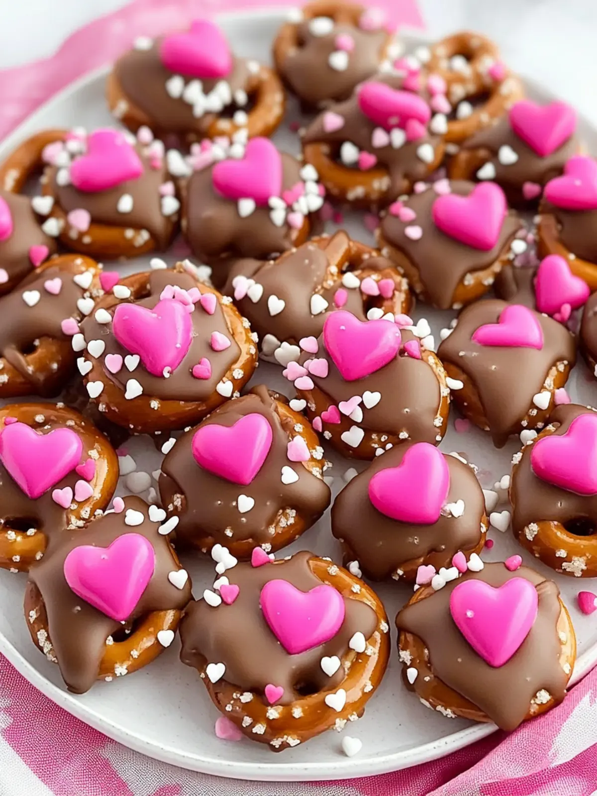Valentine’s Day Caramel Pretzel Bites