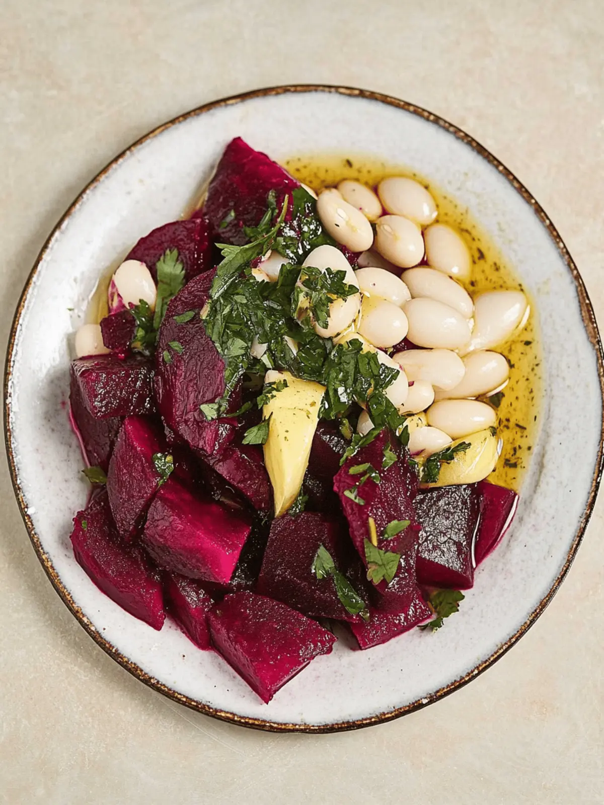 Herby White Bean & Beet Salad
