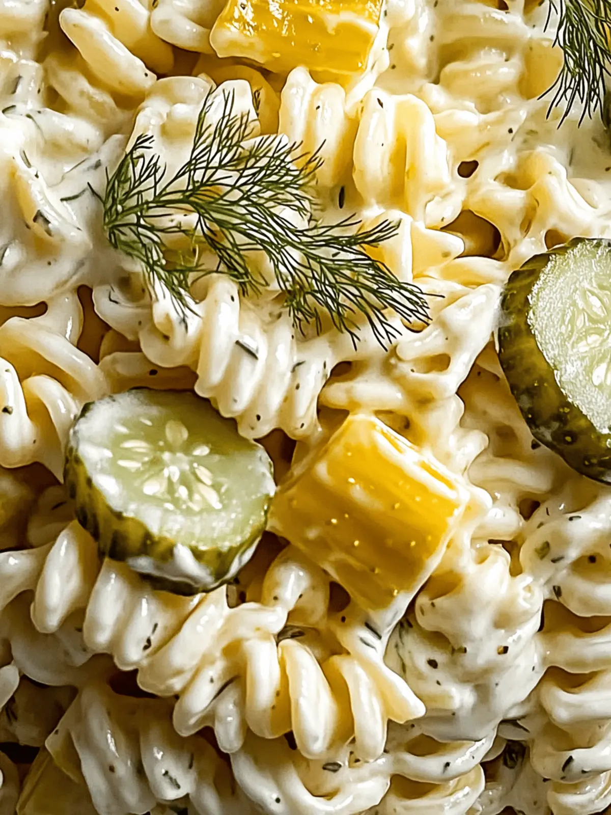 Dill Pickle Pasta Salad