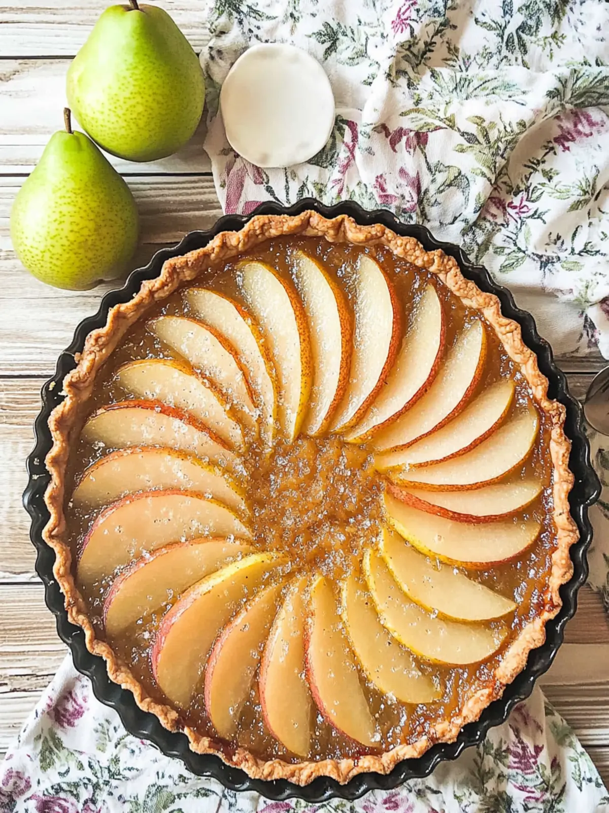 10 Minute (Beautiful) French Pear Tart