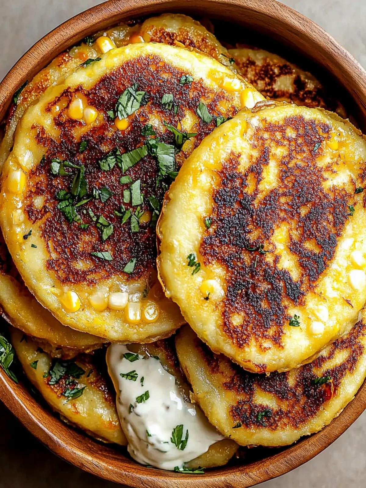Venezuelan Sweet Corn Cachapas