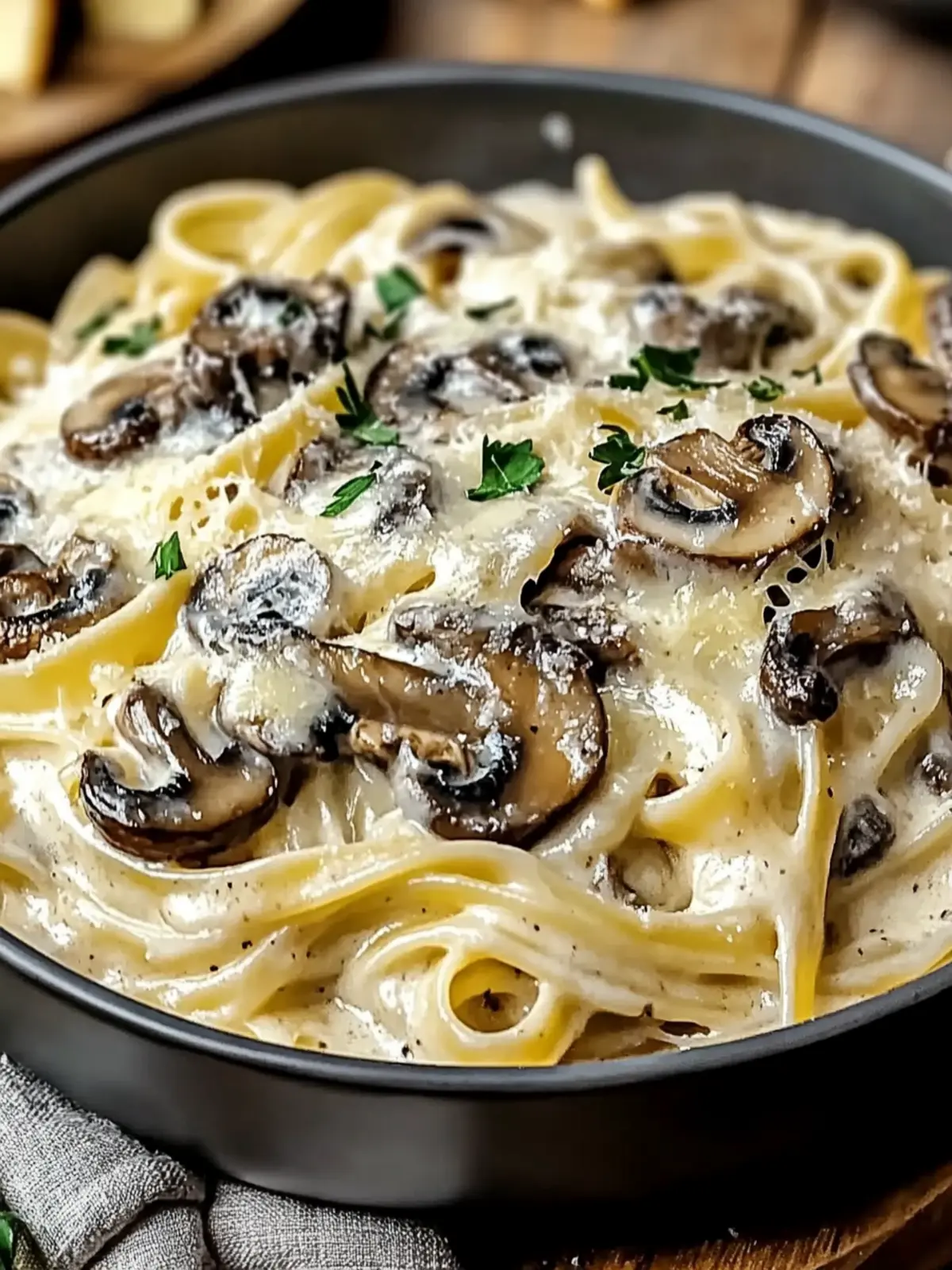 Creamy Mushroom Gruyere Pasta