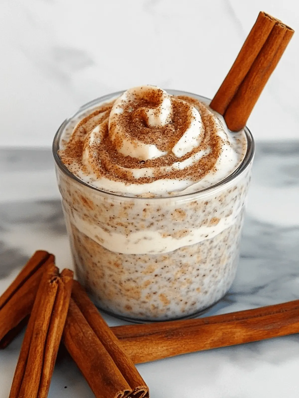 Cinnamon Roll Overnight Oats