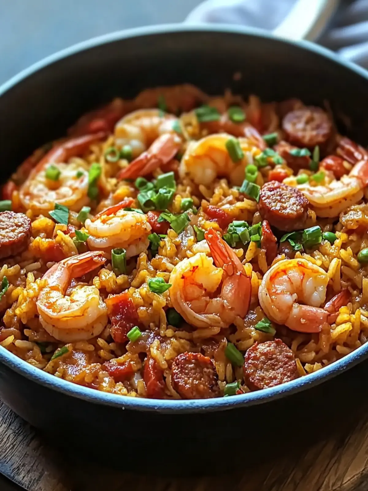 One Pot Shrimp and Sausage Jambalaya