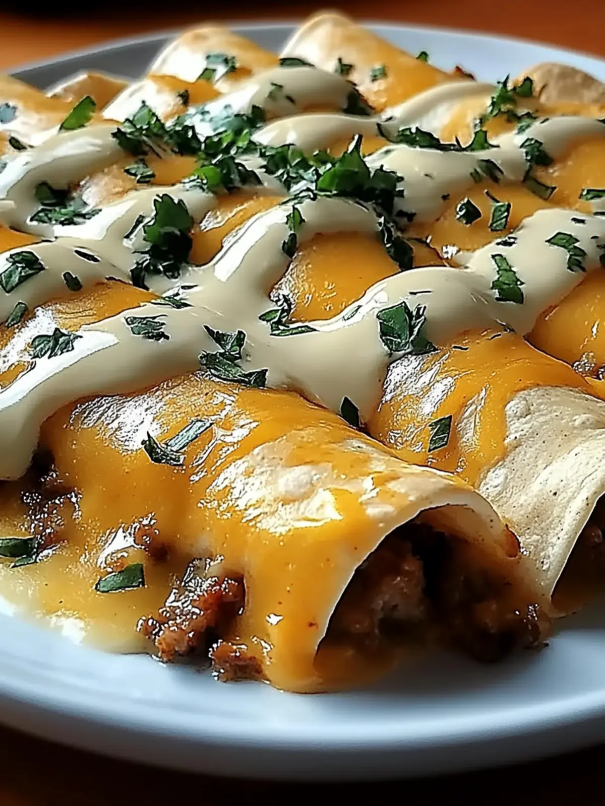 Breakfast Enchiladas with Sausage