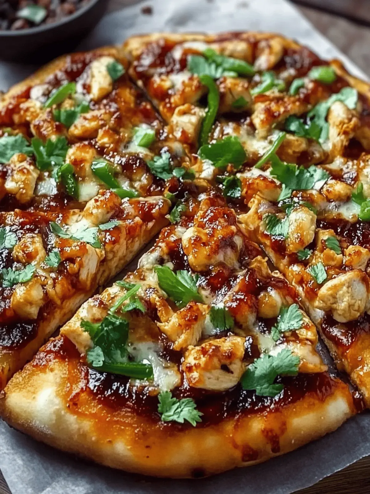 Chili Garlic Chicken Pizza