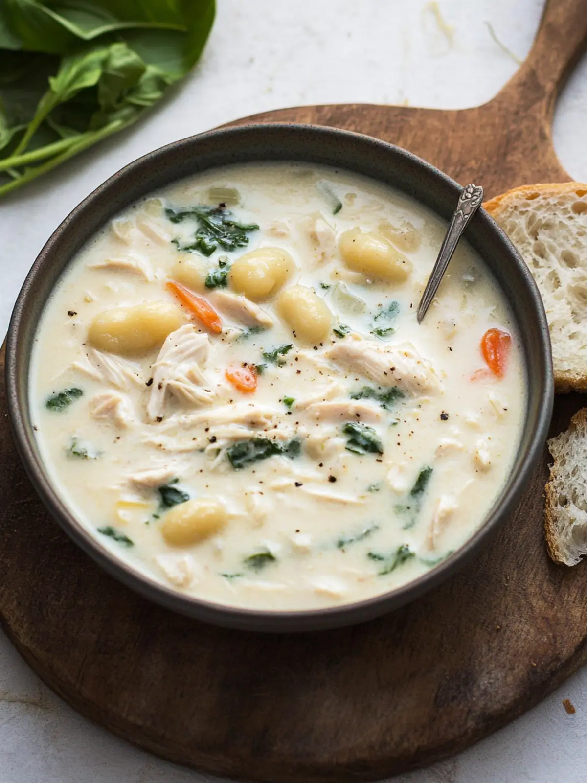 Creamy Chicken and Gnocchi Soup