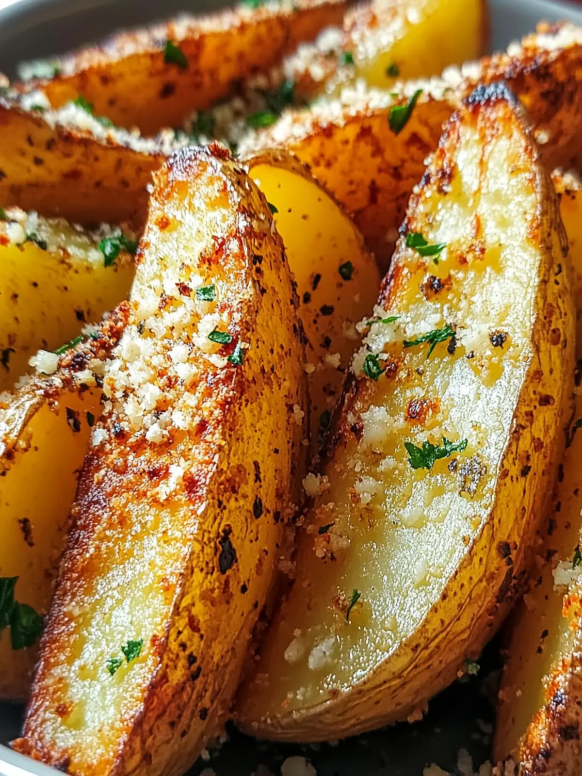 Baked Garlic Parmesan Potato Wedges