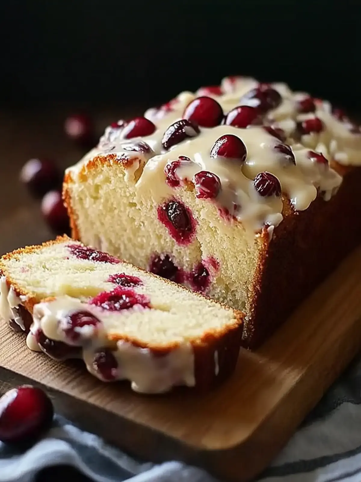 Cream Cheese Cranberry Loaf