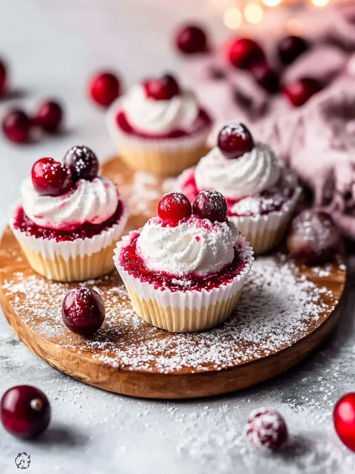 Cranberry Mousse Cups