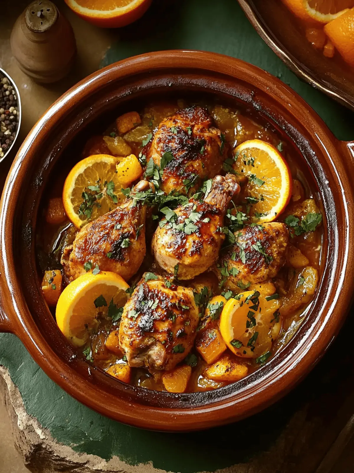 Moroccan Chicken and Orange Tagine
