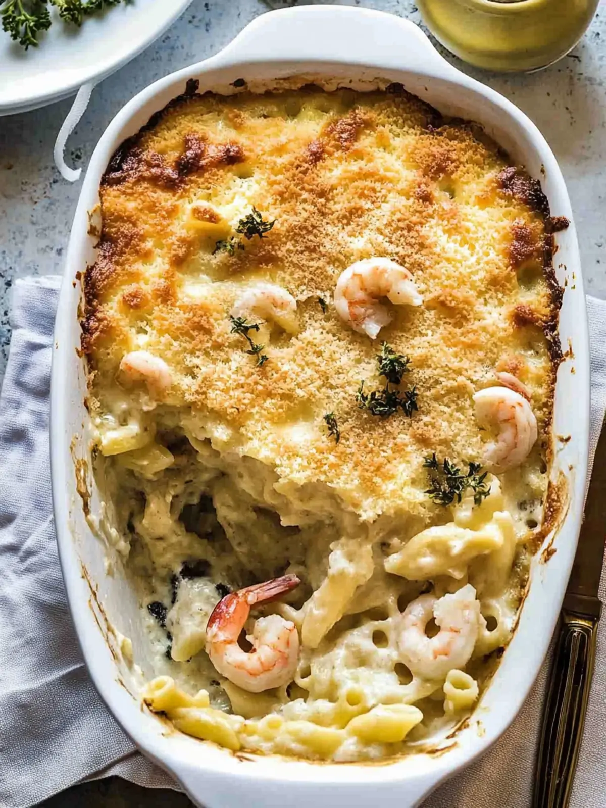 Seafood Gratin Pasta Bake