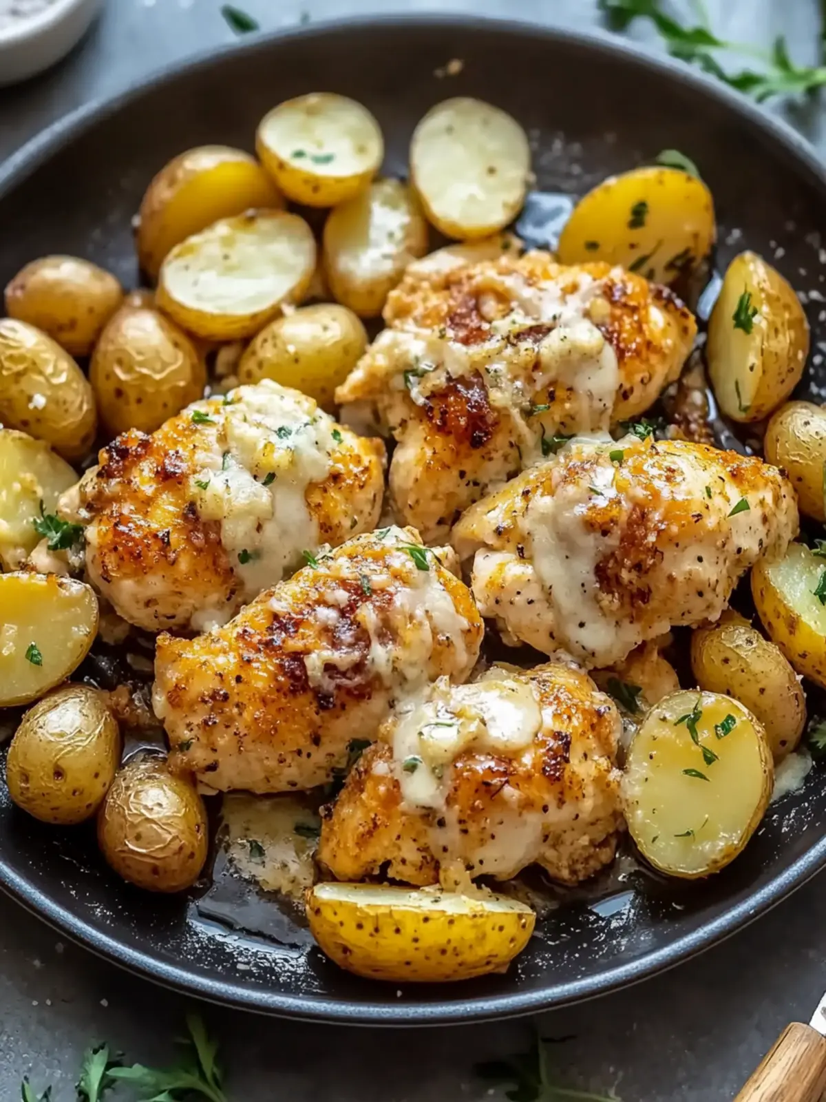 Garlic Parmesan Chicken and Potatoes