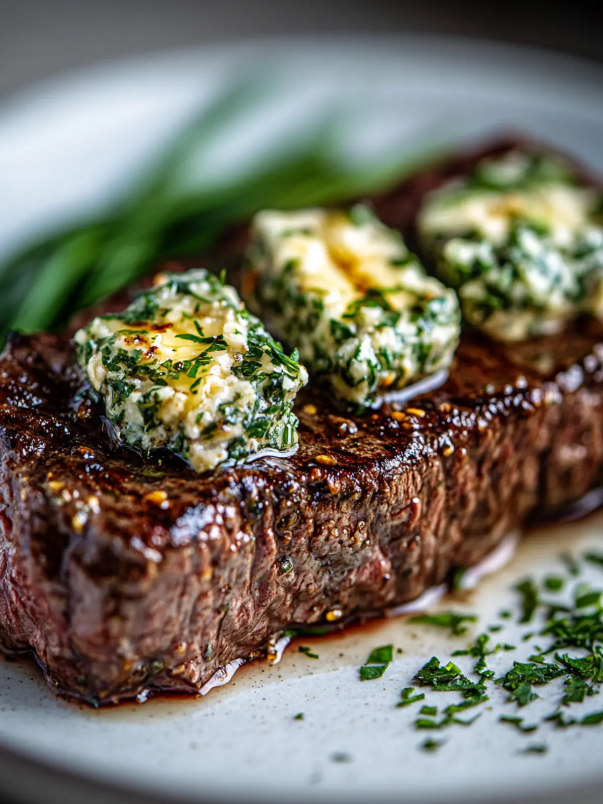 Vegan Steak with Garlic Herb Butter