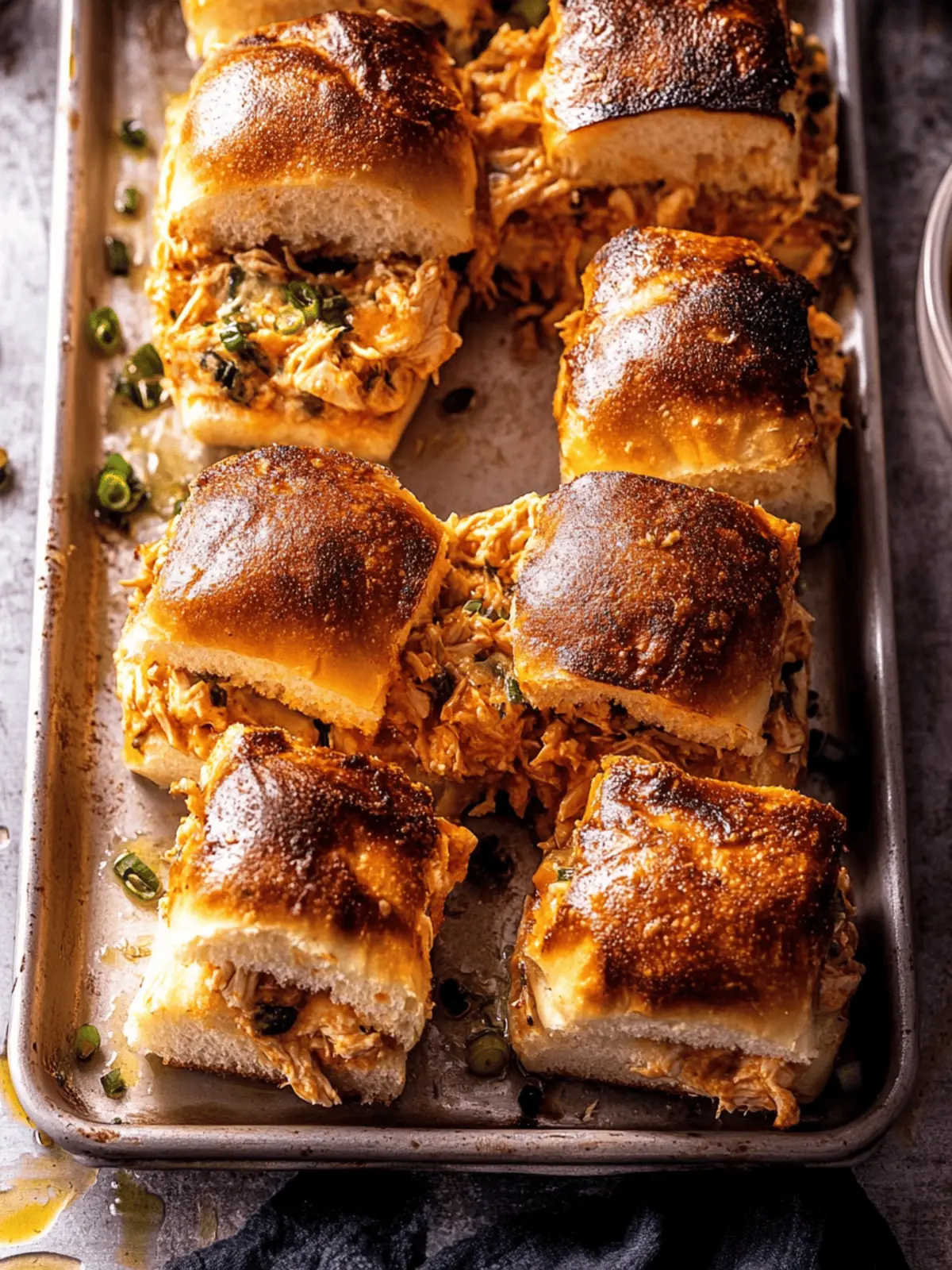 Buffalo Chicken Dip Sliders.
