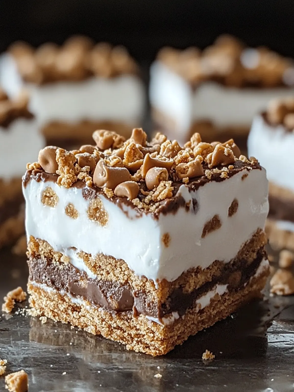 Frozen Yogurt S’mores Cookie Squares Recipe