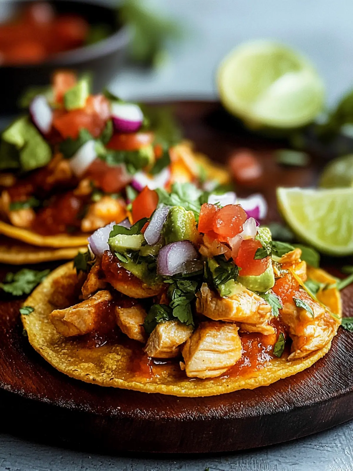 Mini Chicken Tostadas