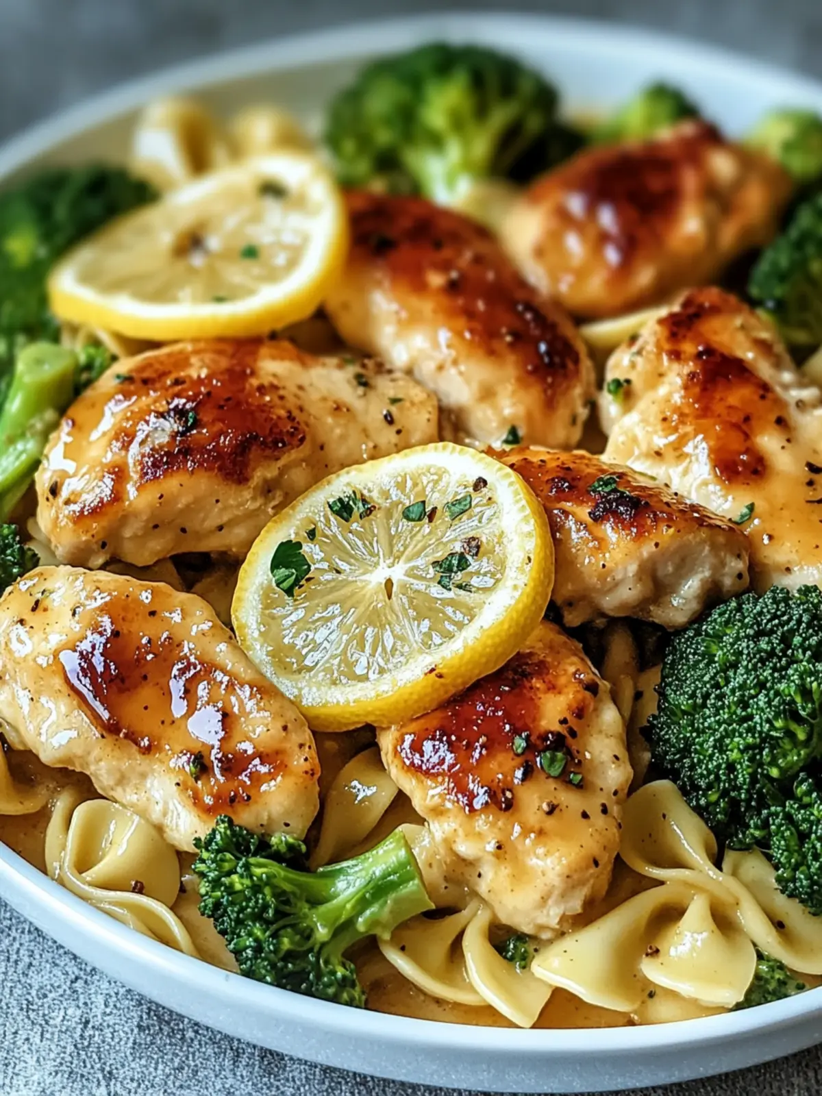 Cowboy Butter Lemon Bowtie Chicken with Broccoli Today