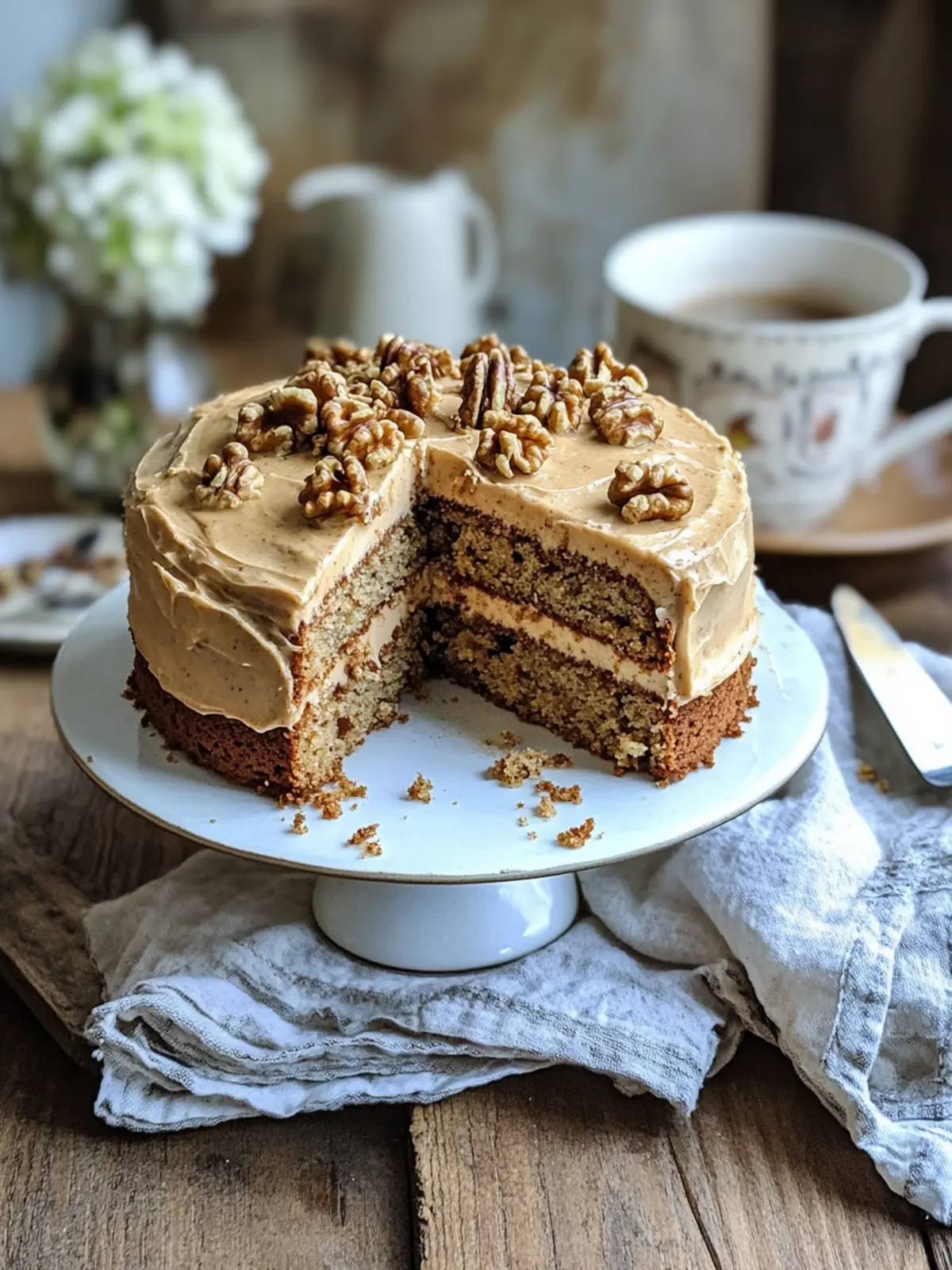 Coffee and Walnut Cake
