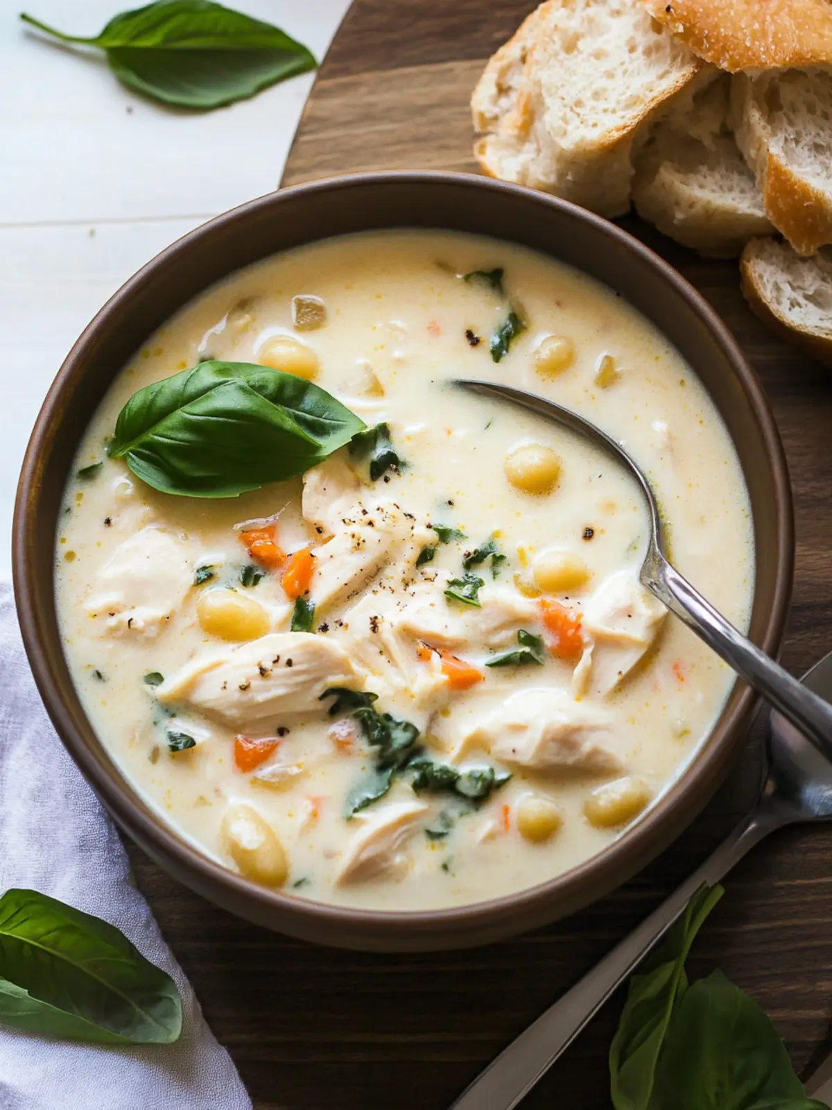 Creamy Chicken and Gnocchi Soup