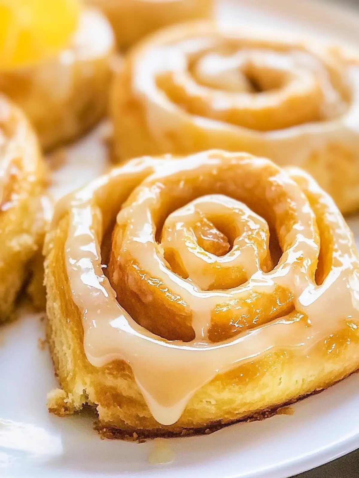 Homemade Glazed Orange Rolls