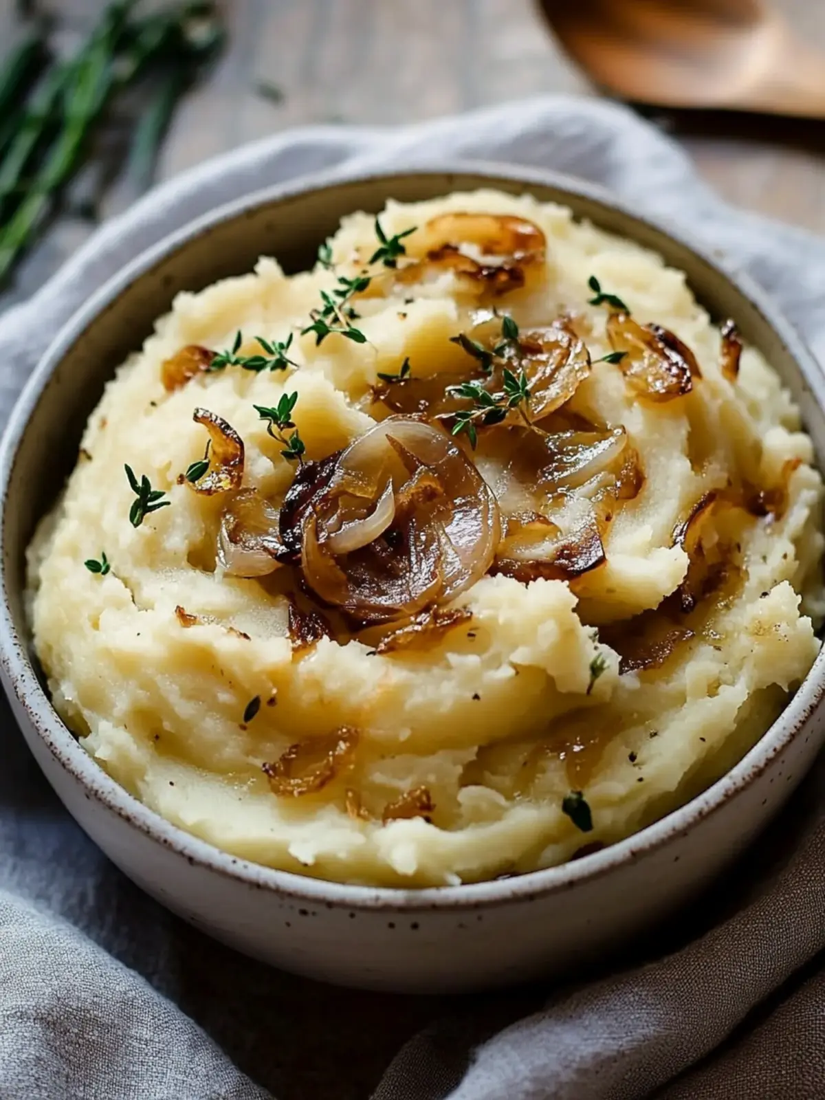 Vegan Caramelized Onion Mashed Potatoes