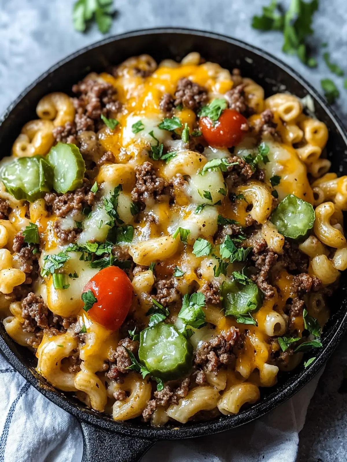 Keto Smashburger Mac Skillet