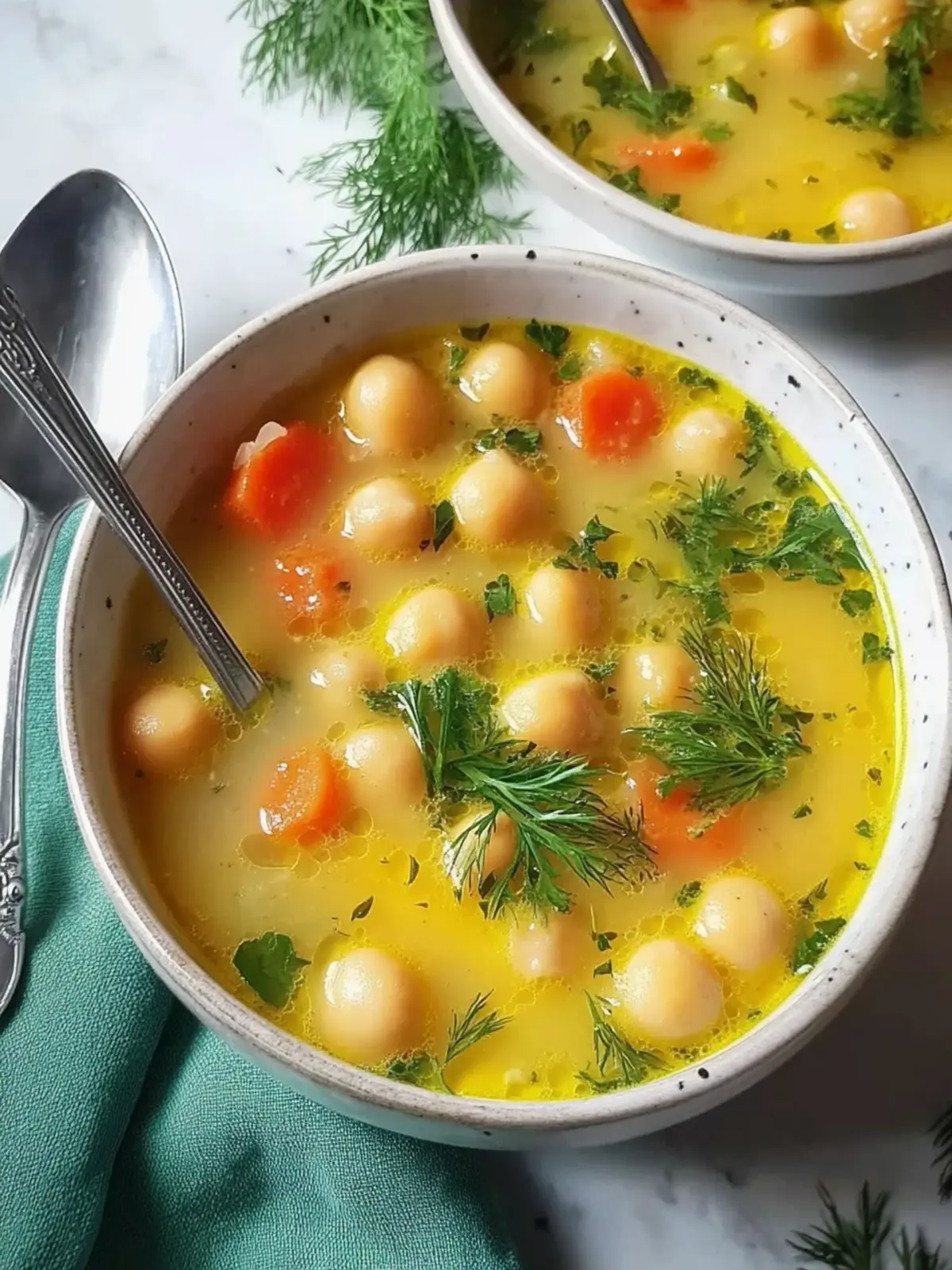 Easy Greek Chickpea Soup