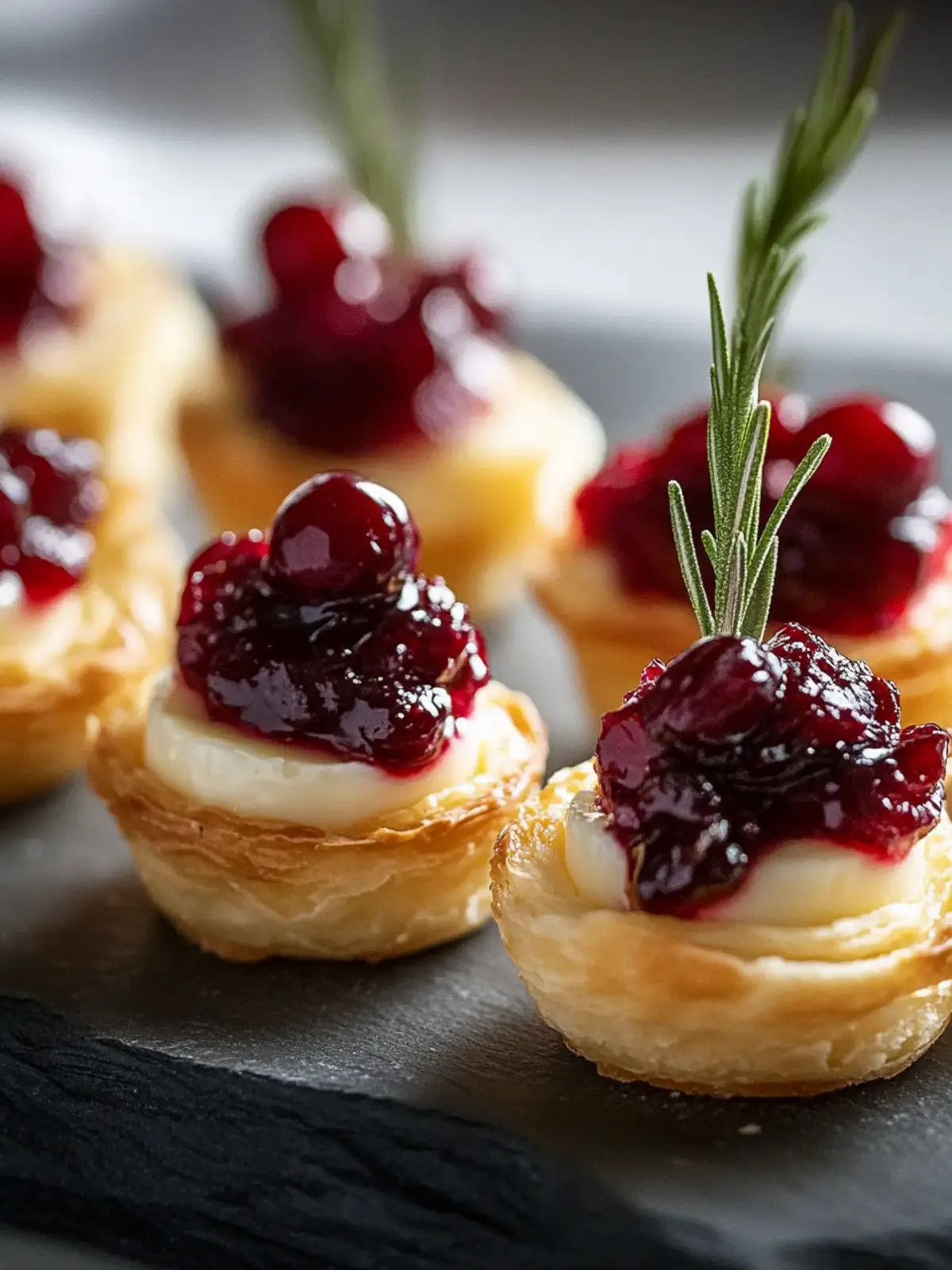 Mini Cranberry Brie Bites