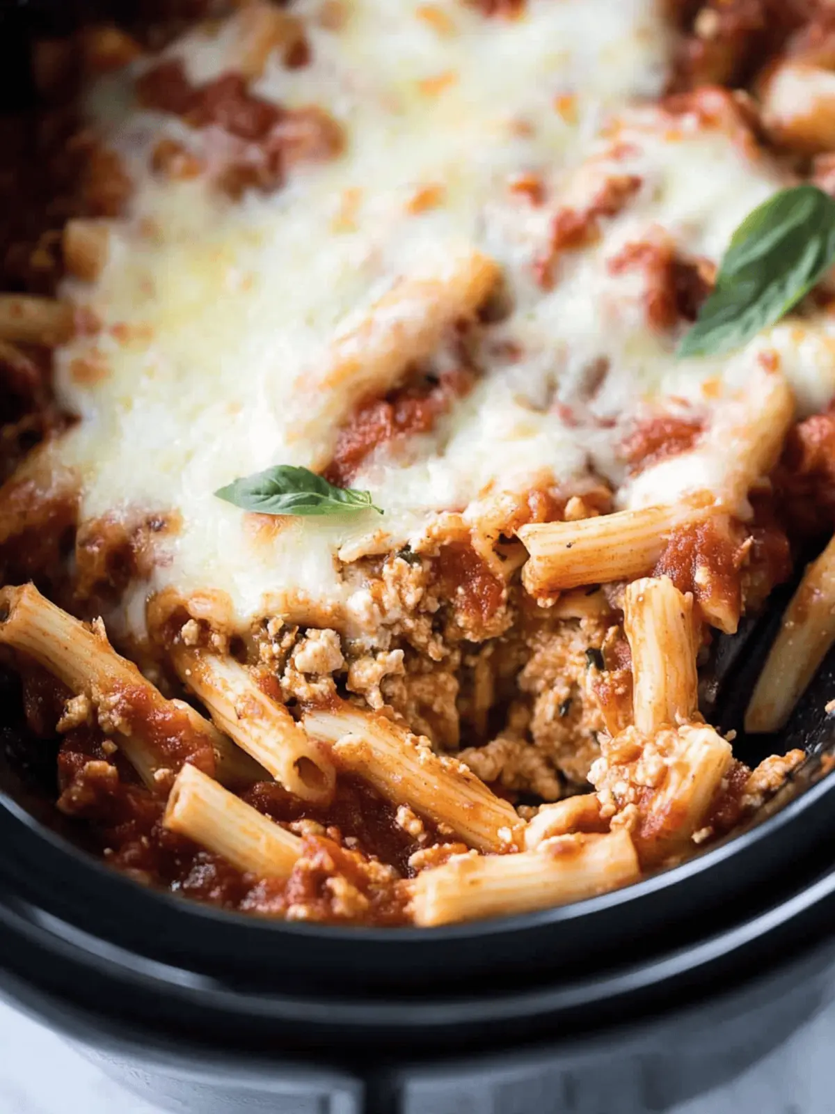 Crockpot Baked Ziti