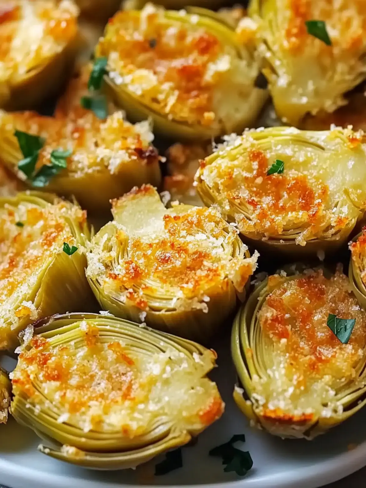 Crispy Parmesan Artichoke Hearts