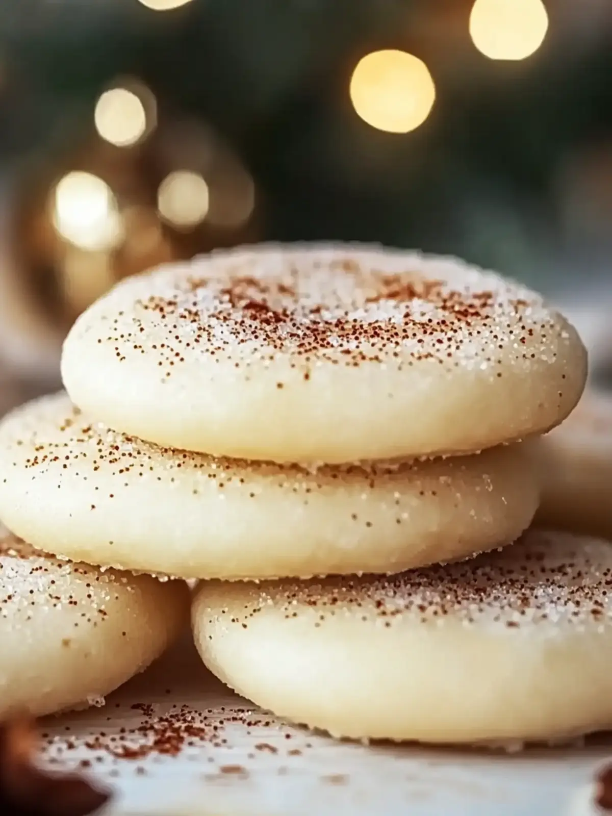 Melt-in-Your-Mouth Eggnog Sugar Cookies