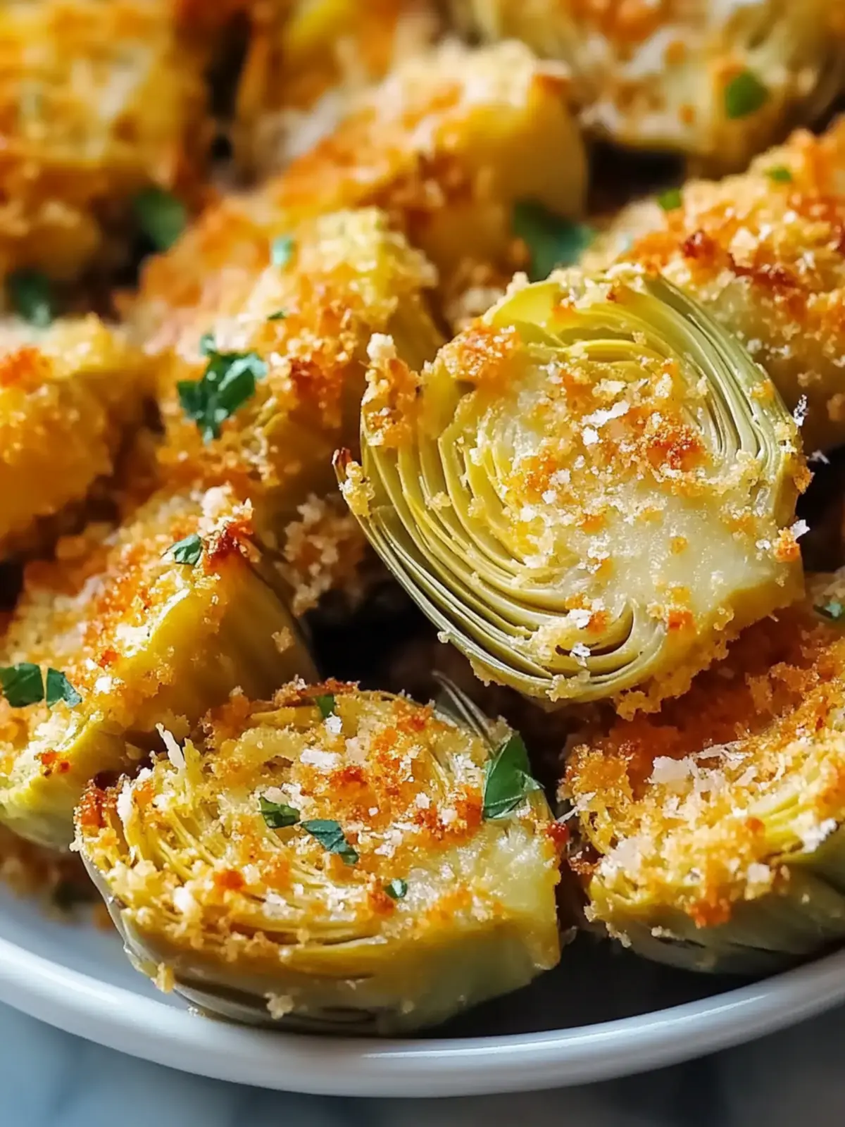 Crispy Parmesan Artichoke Hearts
