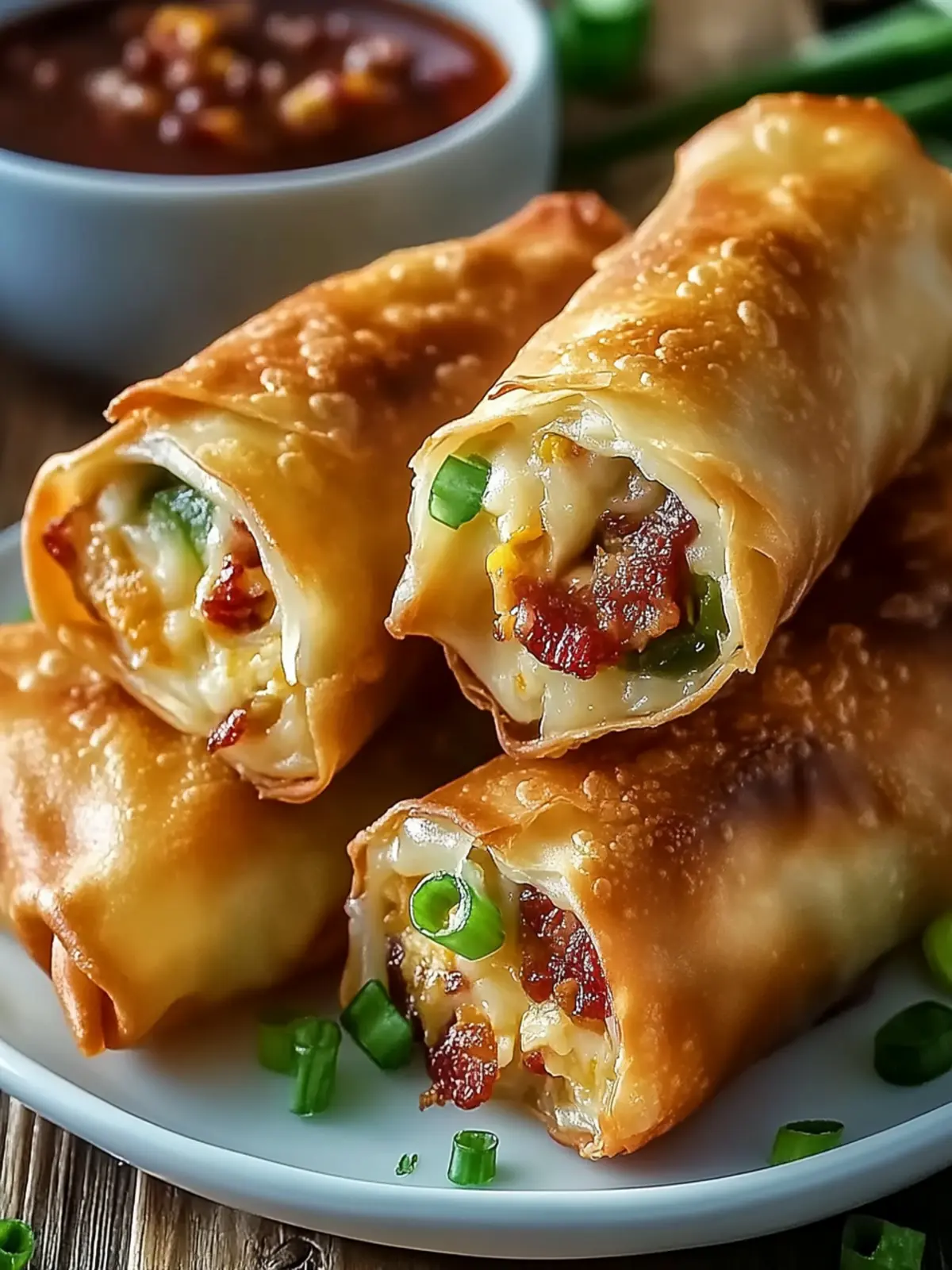 Bacon Jalapeno Popper Eggrolls