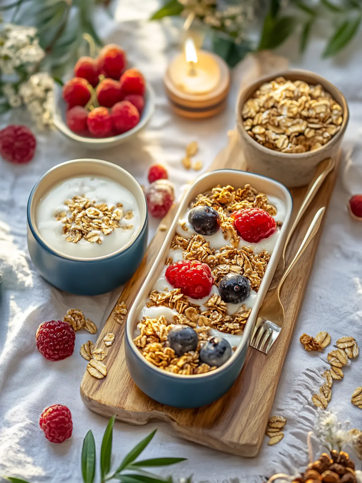 Yogurt & Granola Bar with Seasonal Fruit