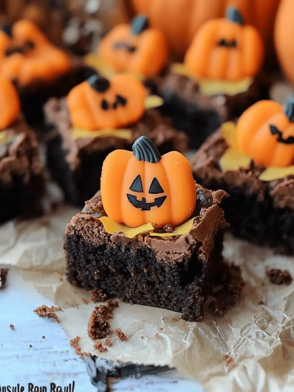 Pumpkin Patch Brownies