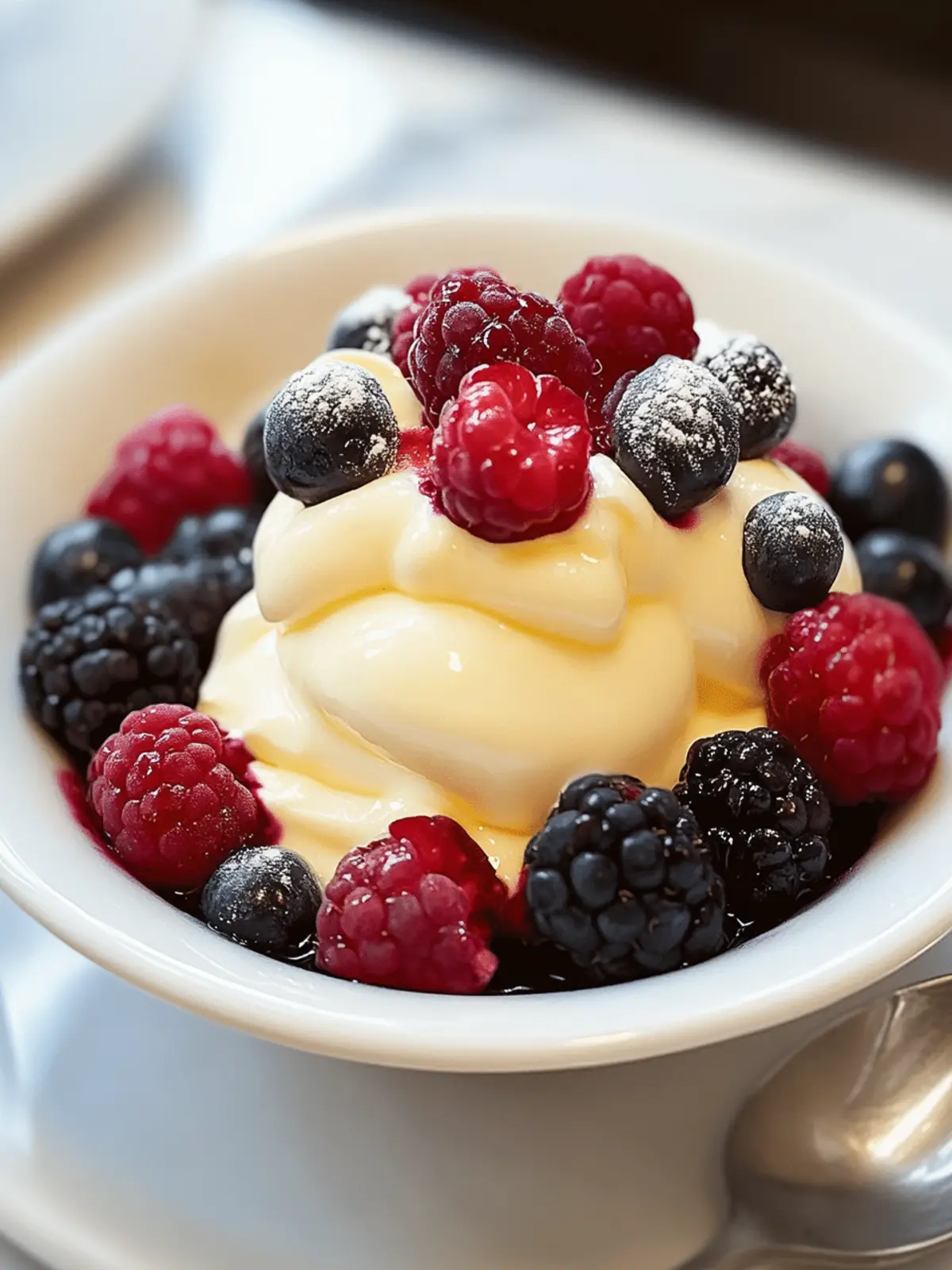 Bavarian Cream with Berries