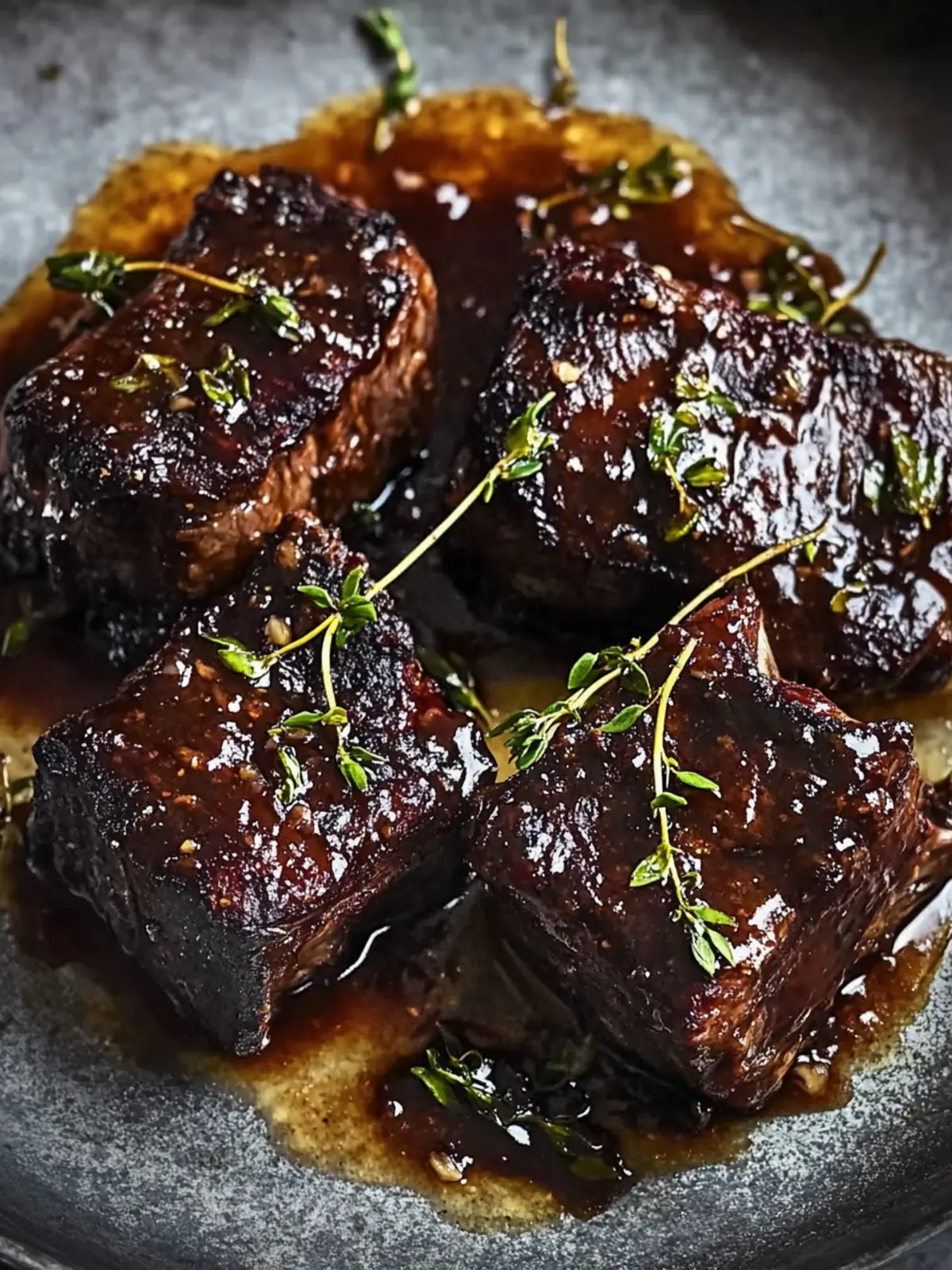 Maple-Bourbon Glazed Short Ribs