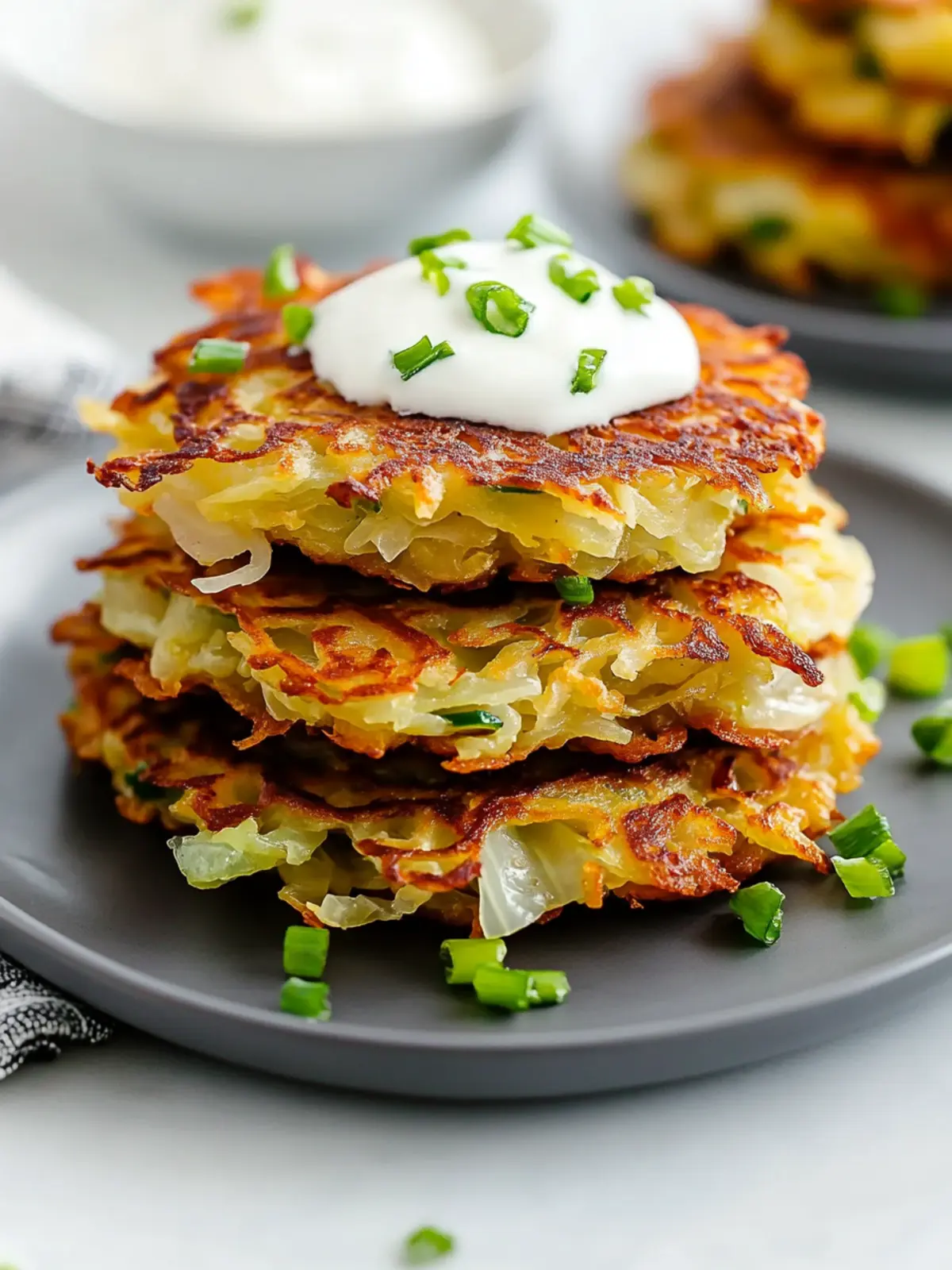 Crispy Cabbage & Onion Fritters