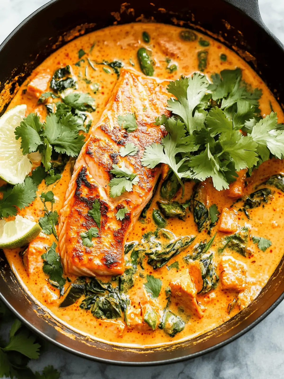 Salmon Coconut Curry (Thai Inspired)