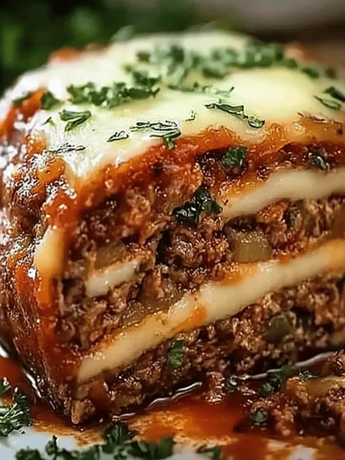 Stuffed Italian Meatloaf