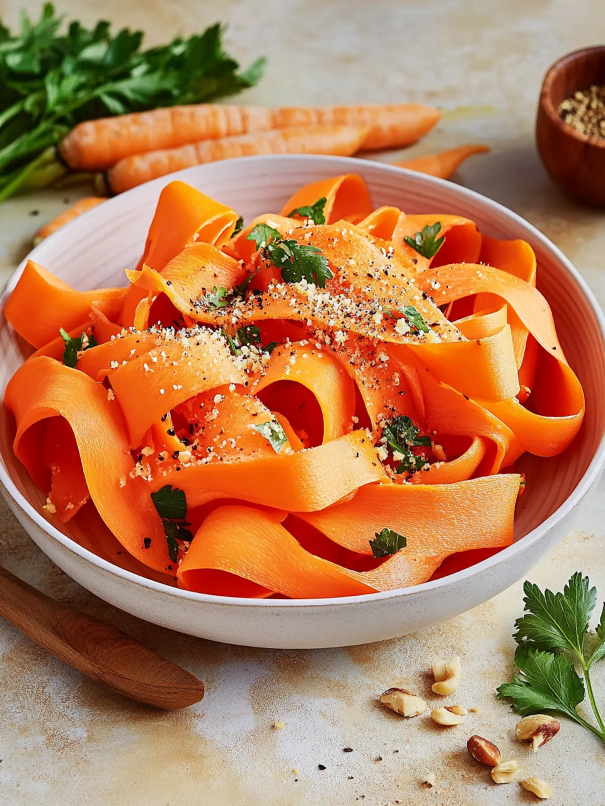 Viral Carrot Ribbon Salad